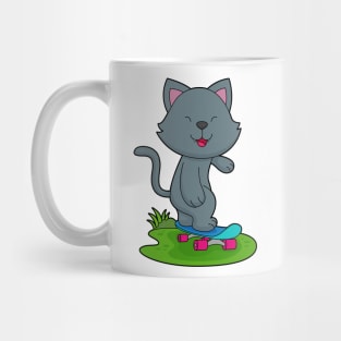 Cat Skater Skateboard Mug